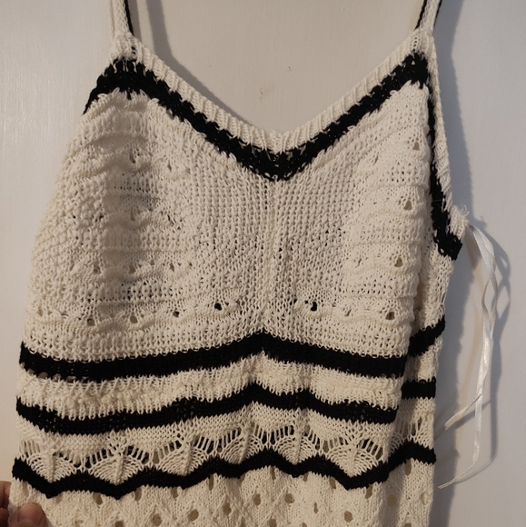 687. Crochet Maxi Dress in Ivory - Picture 7 of 10